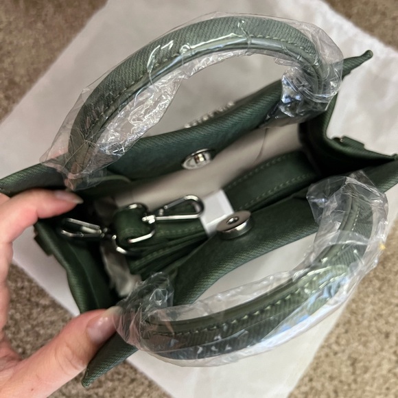 NWT Brandon Blackwood ESR Tote | Hunter Green Wax Denim - Picture 5 of 5